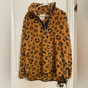 Simply Southern Tan and Black Fleece Pullover